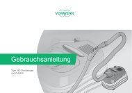 Gebrauchsanleitung - Vorwerk