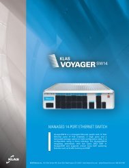 Klas Voyager SW14 brochure