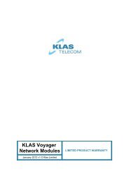 Klas Voyager network module