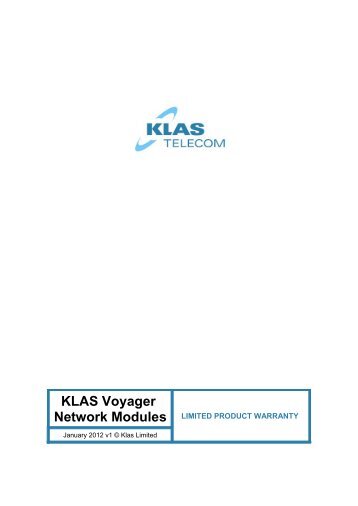 Klas Voyager network module