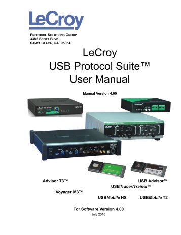 Misc. USB 3.0 - Teledyne LeCroy