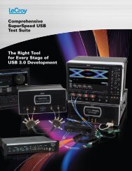 LeCroy Comprehensive SuperSpeed USB Test ... - Teledyne LeCroy