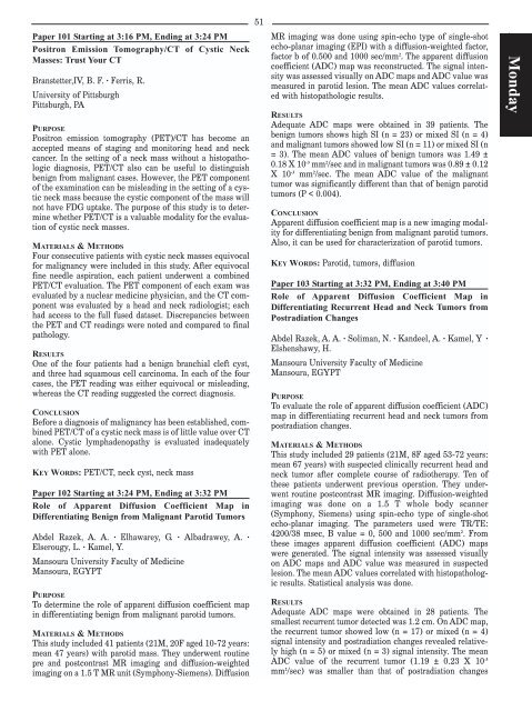 2005 Proceedings - ASNR