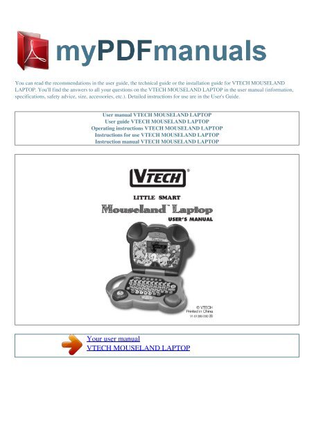 Vtech hotsell mouseland laptop