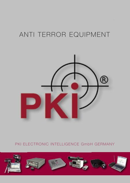 anti terror equipment - PKI Electronic Intelligence GmbH Germany