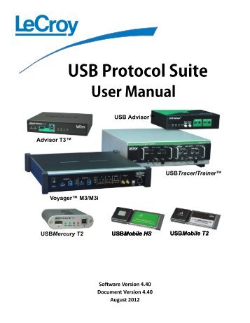 USB Protocol Suite - Teledyne LeCroy