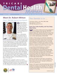 Meet Dr. Robert Mitton The Dentist is in … - Tricare Dental Program