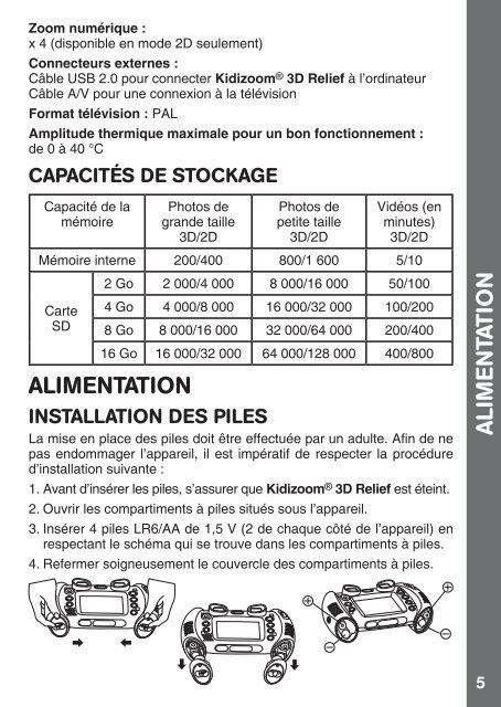 Manuel d'utilisation - Vtech