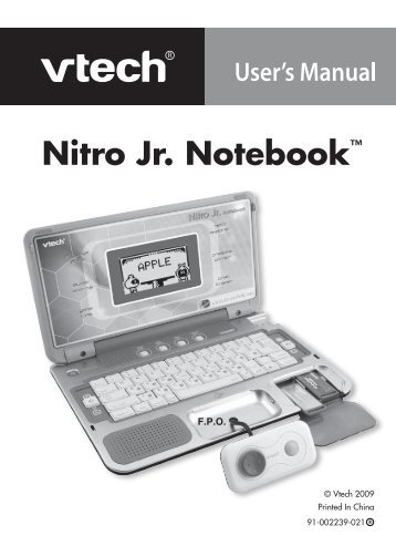 Nitro Junior Notebook - Manual - VTech