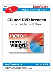 CD und DVD brennen - KnowWare-Verlag