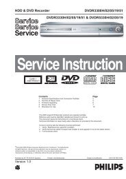 DVDR3300H/02/05/19/51 HDD & DVD Recorder Service ... - Brelect