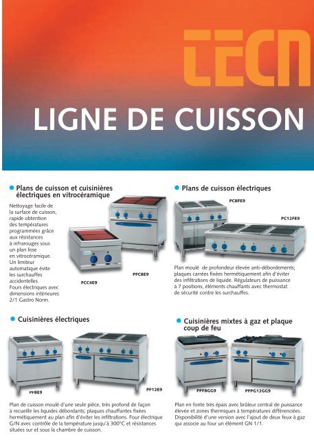 LIGNE DE CUISSON PROFESSIONNELLE