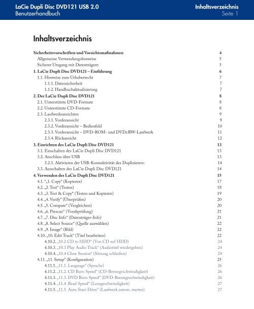 Downloads Handbuch - LaCie