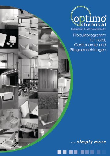 Produktkatalog Hotel