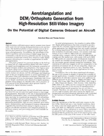 Aerotriangulation and DEM/Orthophoto Generation from High - asprs