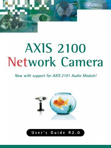 AXIS 2100 User's Guide - Axis Communications