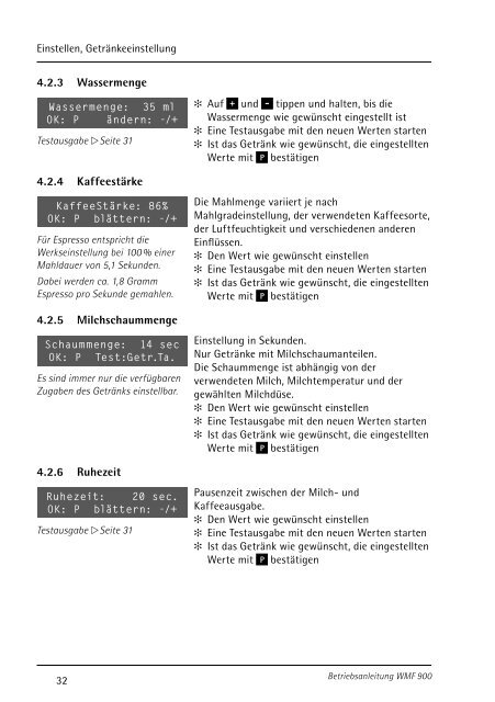 Betriebsanleitung Kaffeemaschine - WMF