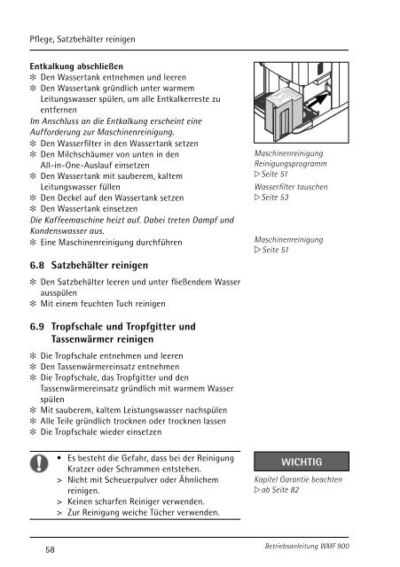 Betriebsanleitung Kaffeemaschine - WMF