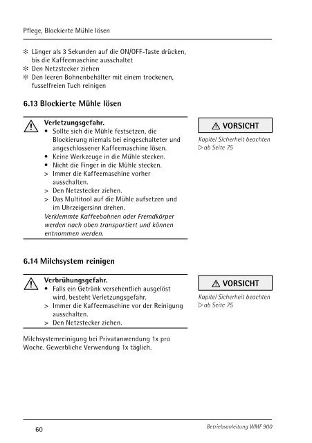 Betriebsanleitung Kaffeemaschine - WMF