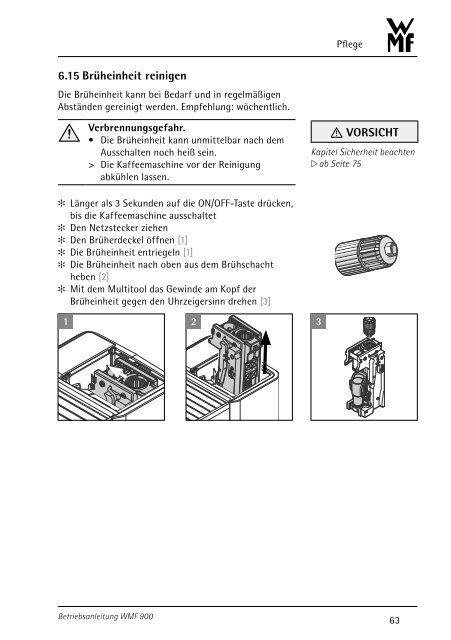 Betriebsanleitung Kaffeemaschine - WMF