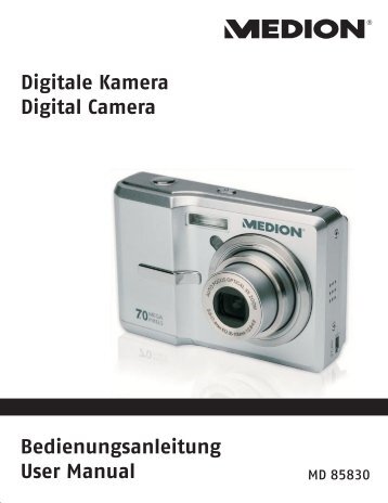 Digitale Kamera Digital Camera Bedienungsanleitung ... - Medion