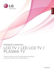 LCD TV / LED LCD TV / PLASMA TV - LG Electronics