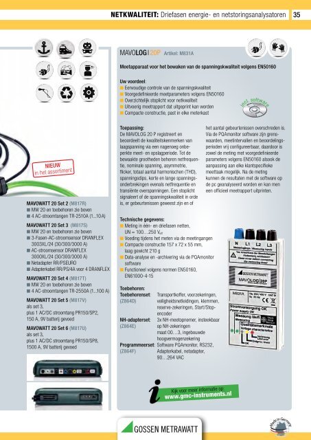 Nederlandstalige Test & Meet catalogus 2012 - GMC-Instruments