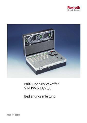Prüf- und Servicekoffer VT-PPV-1-1X/V0/0 ... - Bosch Rexroth