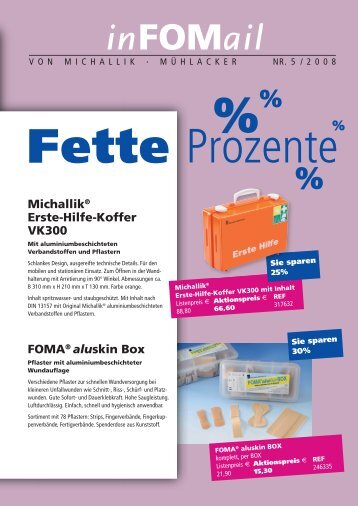 Michallik® Erste-Hilfe-Koffer VK300 FOMA® aluskin Box