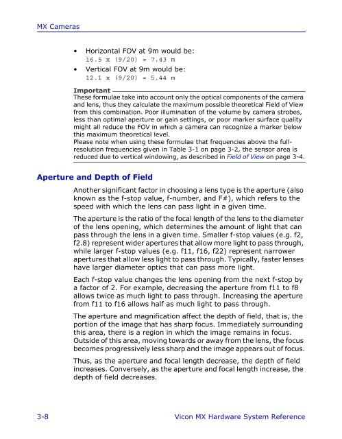 Vicon MX Hardware System Reference