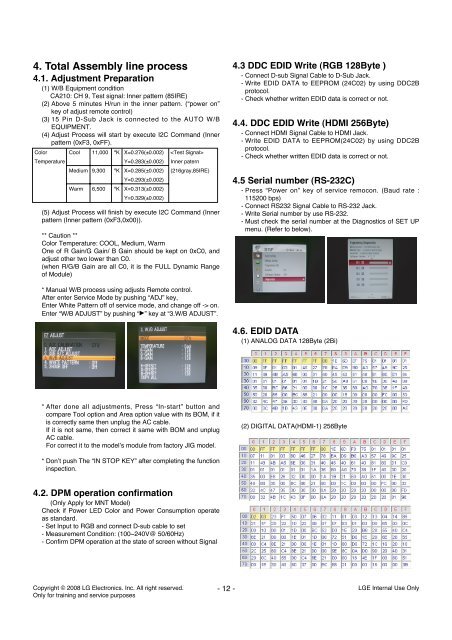 LCD TV SERVICE MANUAL - Goldhand