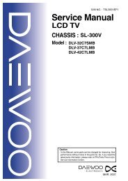 Service Manual LCD TV CHASSIS : Model - daewoo
