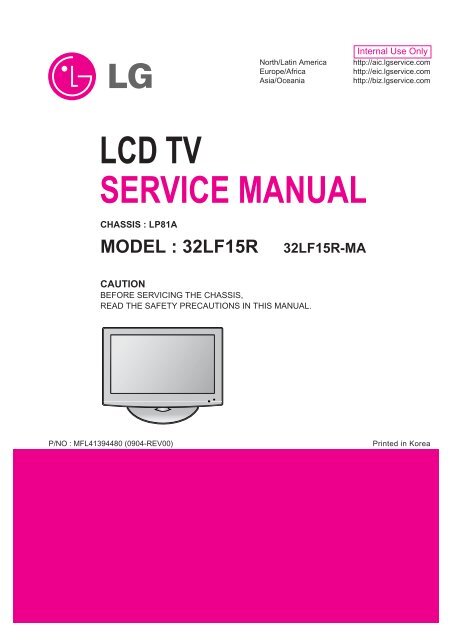 LCD TV SERVICE MANUAL - diagramas.diagram...