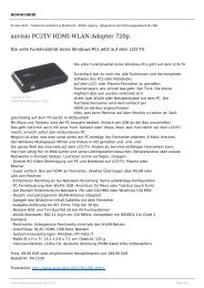 auvisio PC2TV HDMI-WLAN-Adapter 720p - newscomm.de
