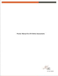 Proctor Manual for ATI Online Assessments - ATI Testing