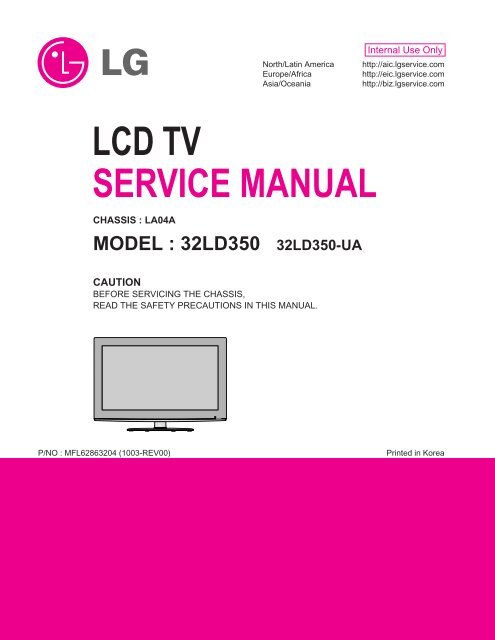 LCD TV SERVICE MANUAL