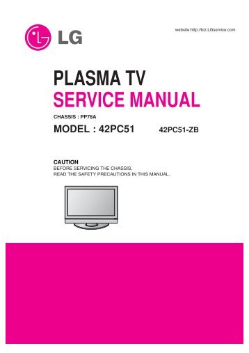 plasma tv service manual