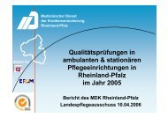 zum Download des Berichts hier klicken - des MDK Rheinland-Pfalz