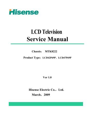 LCD Television Service Manual Chassis - TV & Monitor Service ...