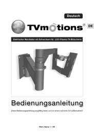 Bedienungsanleitung - TVmotions.nl