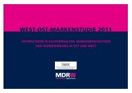 WEST-OST-MARKENSTUDIE 2011 -  MDR-Werbung