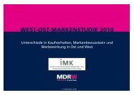 WEST-OST-MARKENSTUDIE 2010 - MDR-Werbung