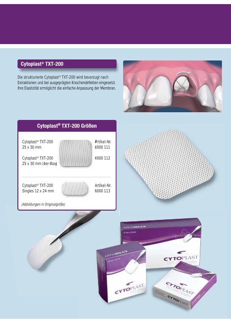 die Cytoplast-Broschüre (PDF, 950kb) - MDS-Dental