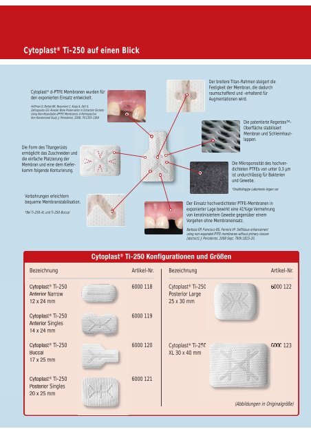 die Cytoplast-Broschüre (PDF, 950kb) - MDS-Dental