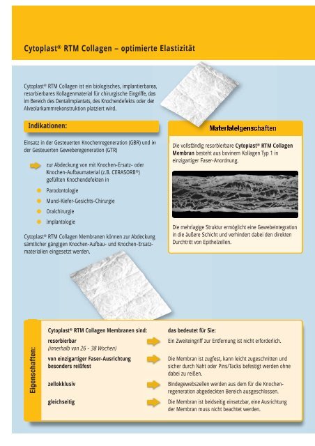 die Cytoplast-Broschüre (PDF, 950kb) - MDS-Dental