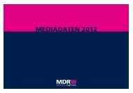 MEDIADATEN 2012 - MDR-Werbung