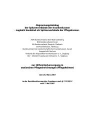 Abgrenzungskatalog der Spitzenverbände der Krankenkassen - MDS