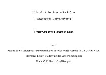 Univ.-Prof. Dr. Martin Lichtfuss