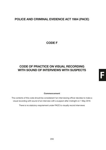 PACE Code F May 2010 (PDF file - 96kb - Home Office