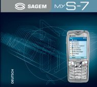 SAGEM myS-7 - Download Instructions Manuals